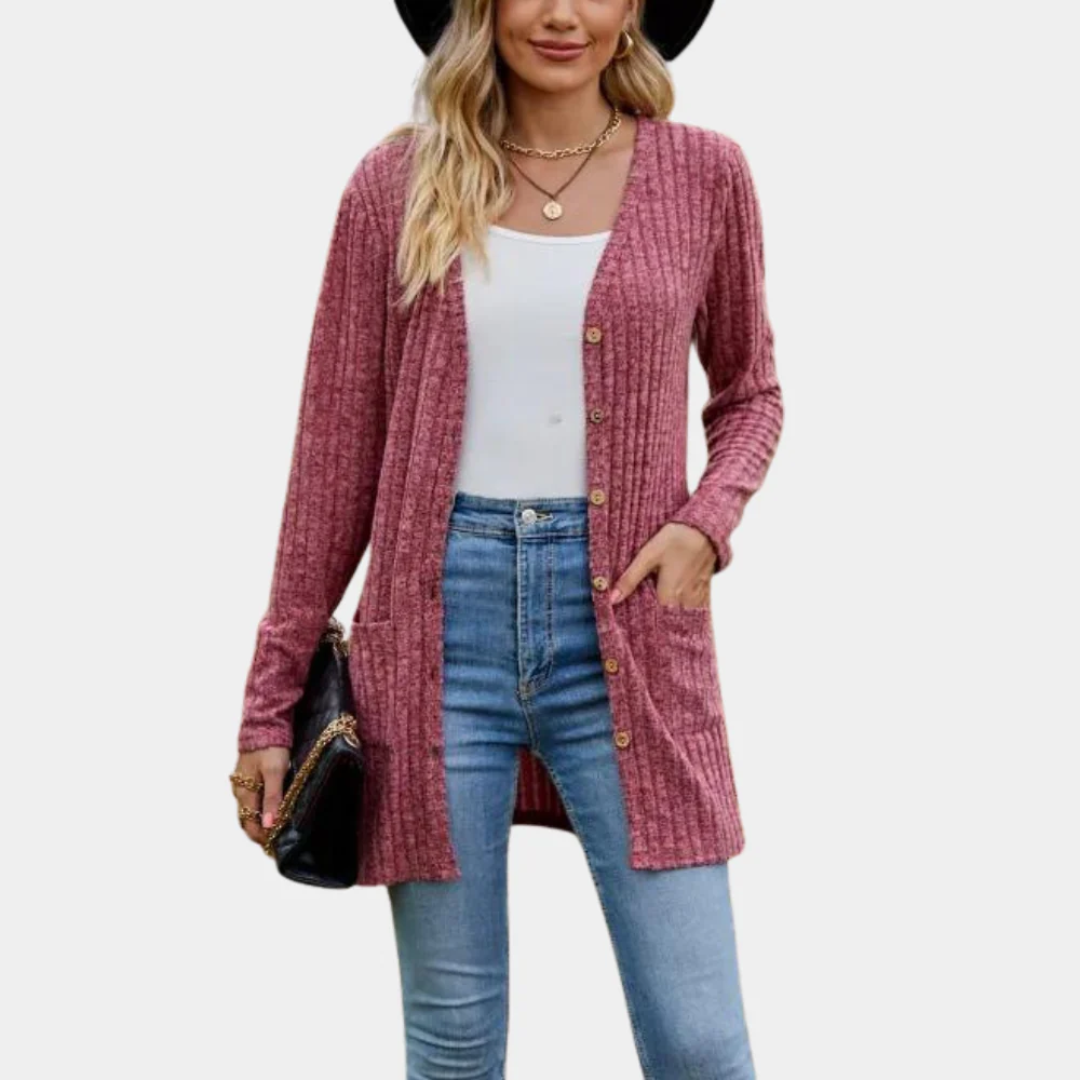 Savanna | Ribbed Knit Cardigan for Women