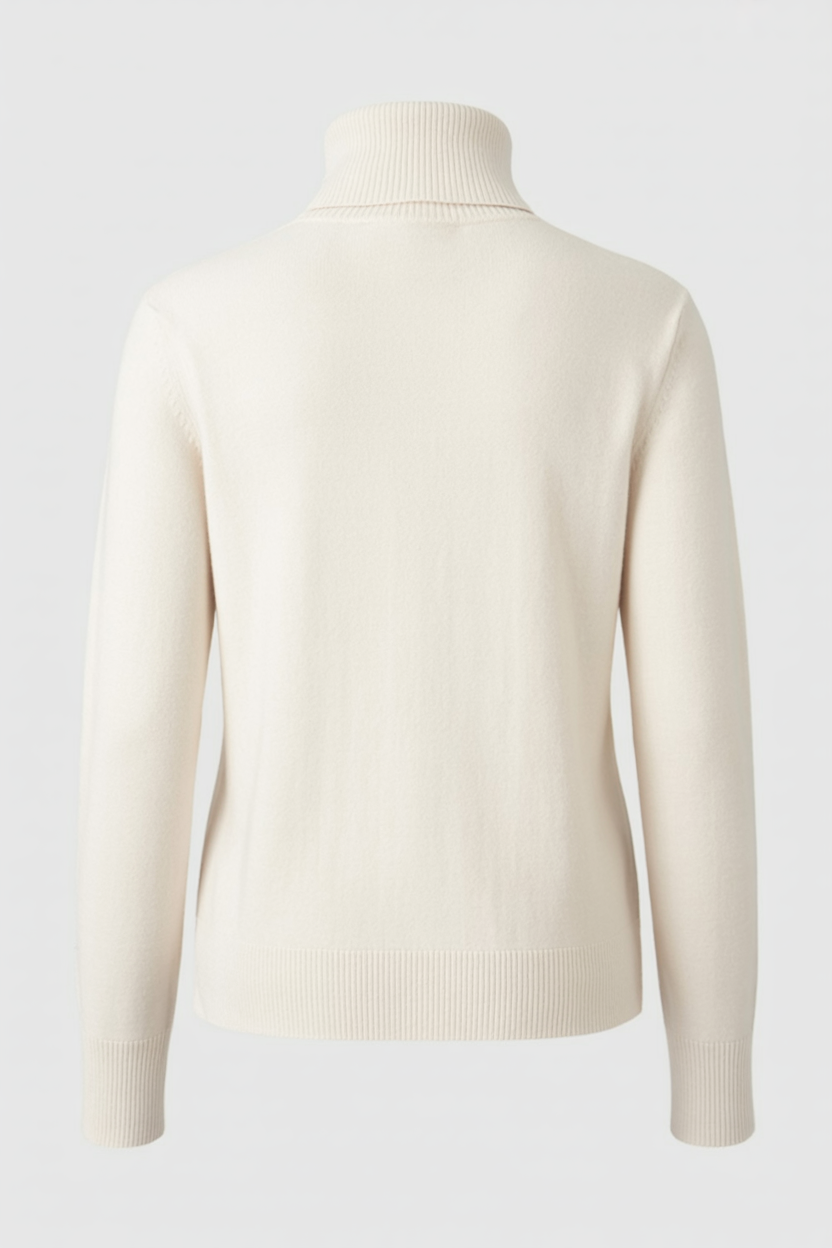 Apricot Fleece Lined Thermal Turtleneck