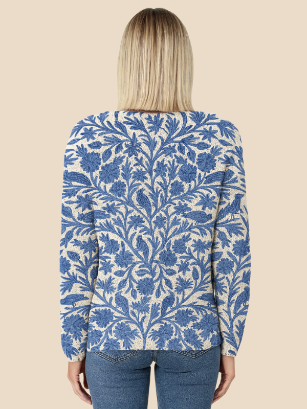 Leilani | Floral Knit Cardigan for Women