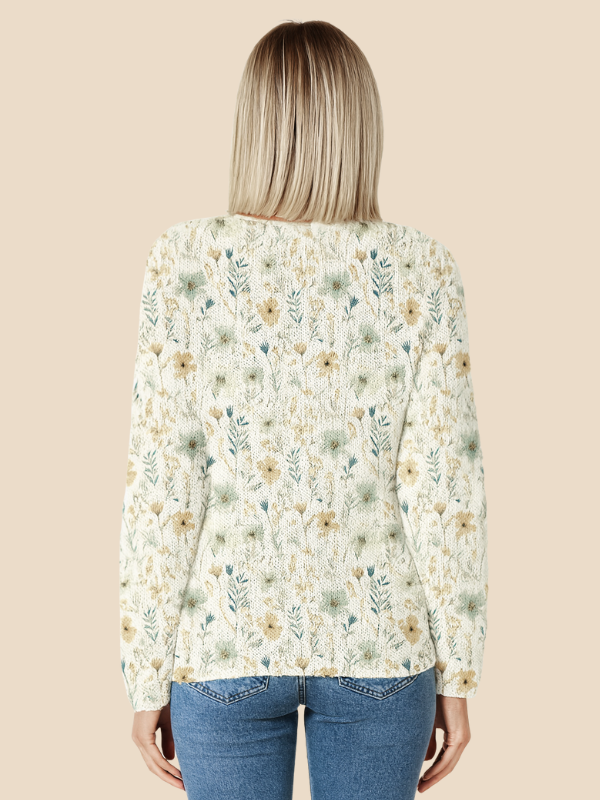 Leilani | Floral Knit Cardigan for Women