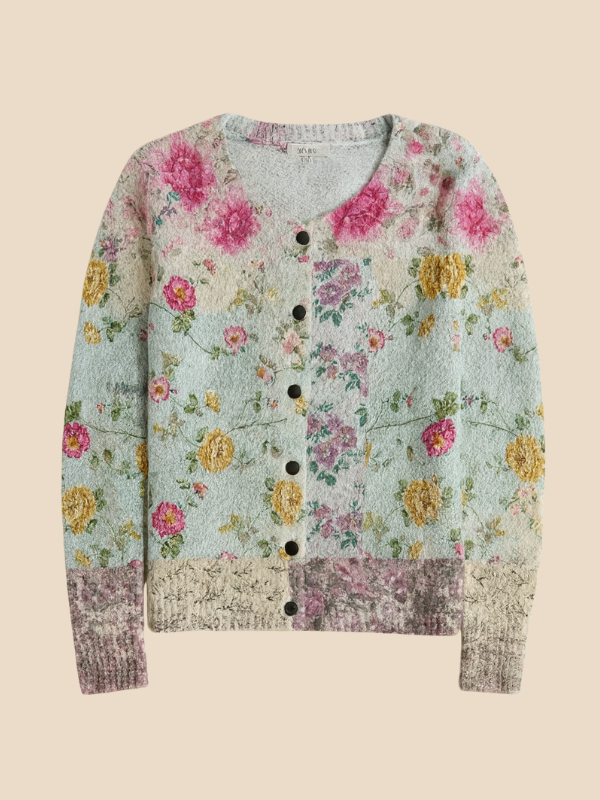 Leilani | Floral Knit Cardigan for Women