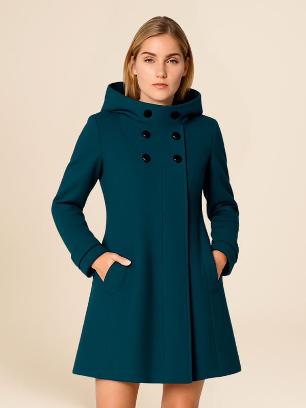 Anna | Women's A-Line Hooded Coat