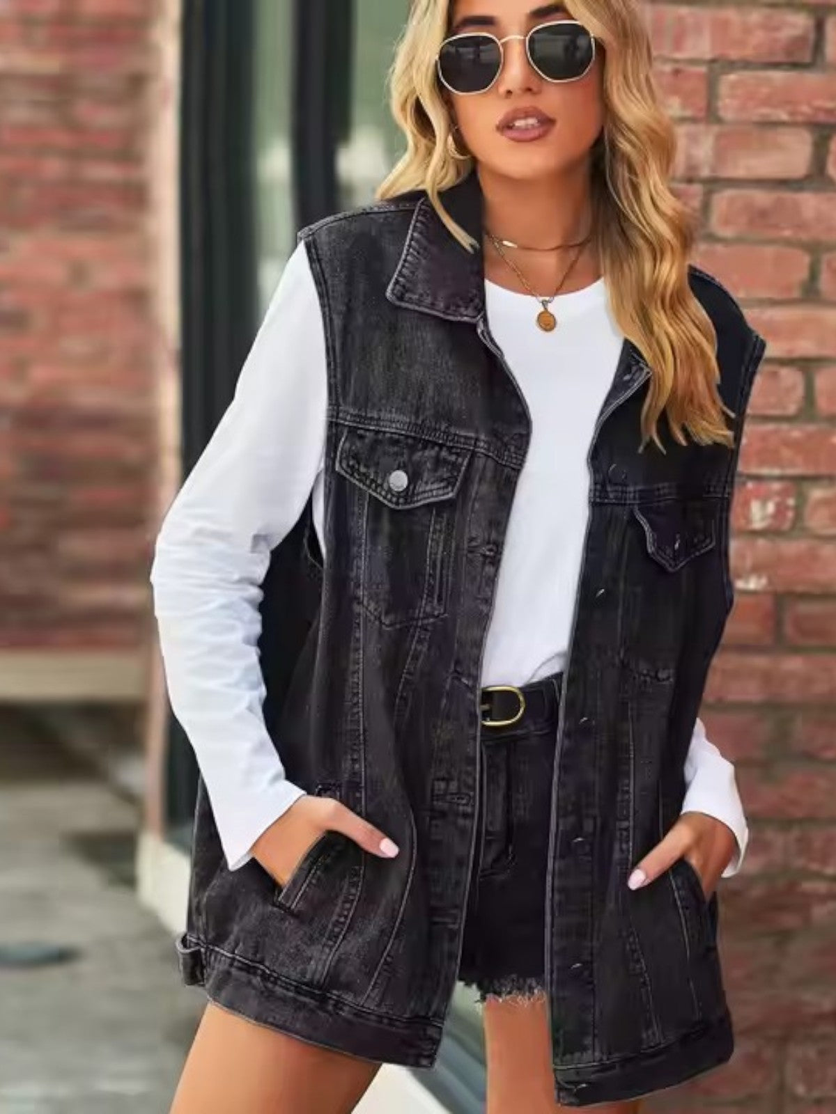 Addison | Women's Casual Retro Denim Vest Jacket