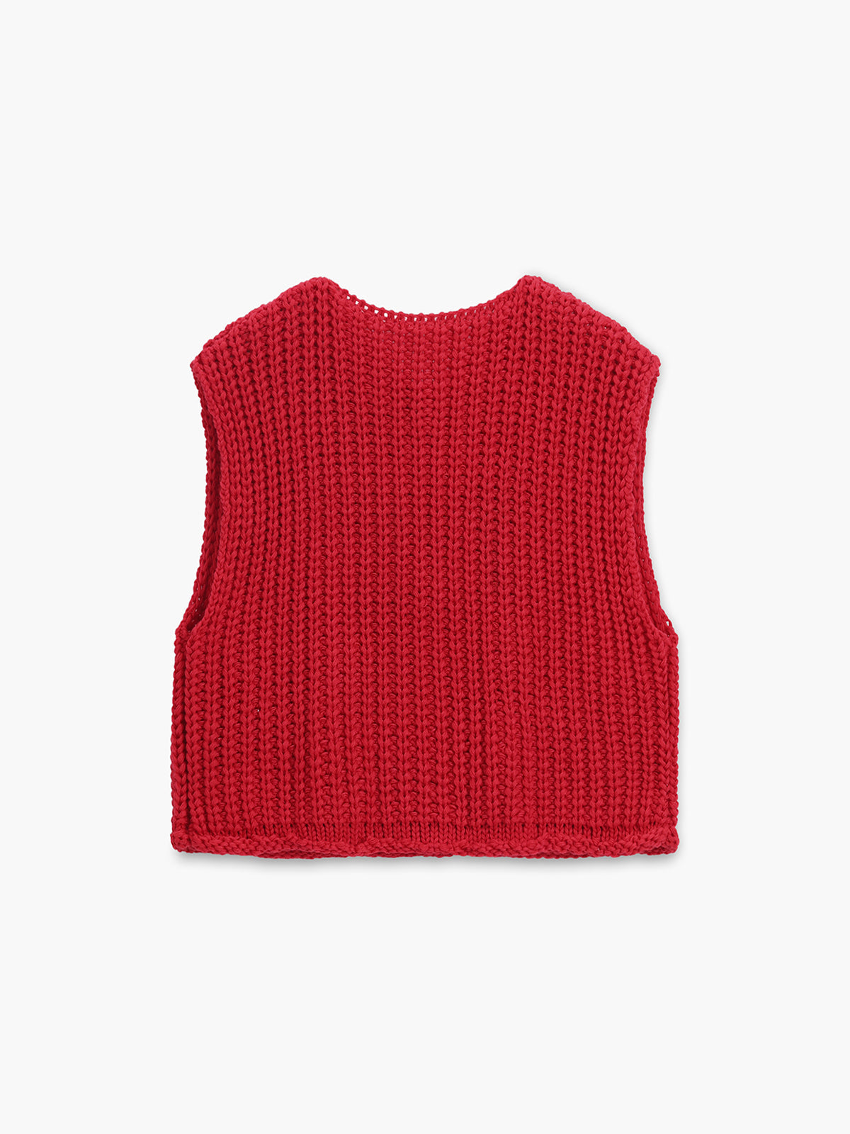 Delilah | Cozy Button-Down Knit Vest Casual Cotton-Blend