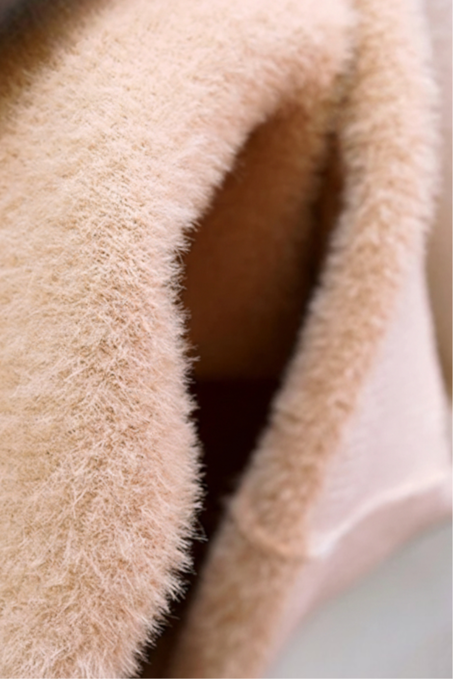 Beige Fleece Lined Thermal Turtleneck