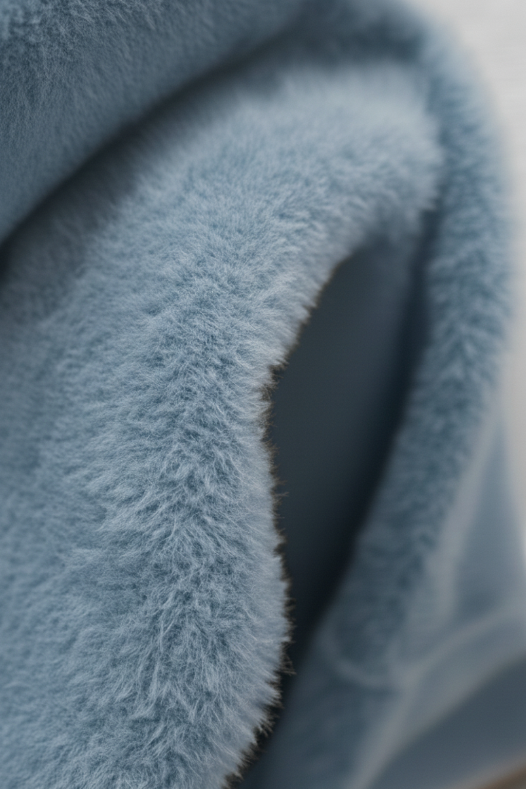 Blue Fleece Lined Thermal Turtleneck