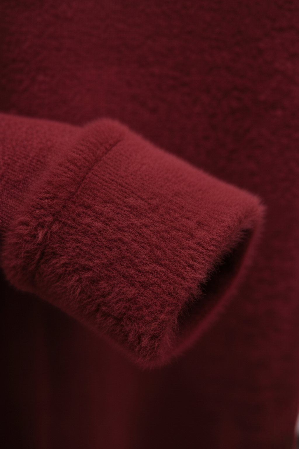 Burgundy Fleece Lined Thermal Turtleneck