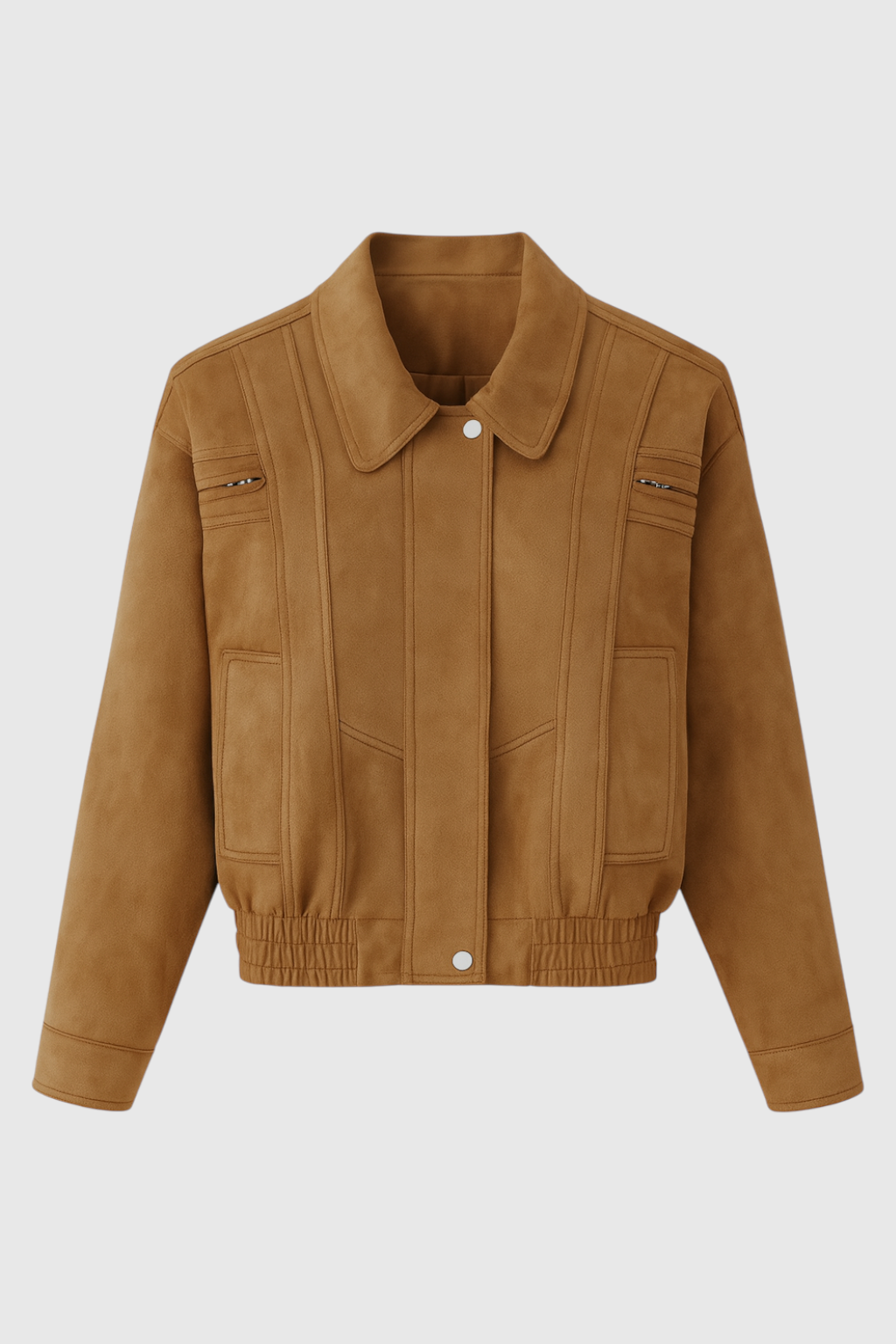Brown Bomber Jacket for Women