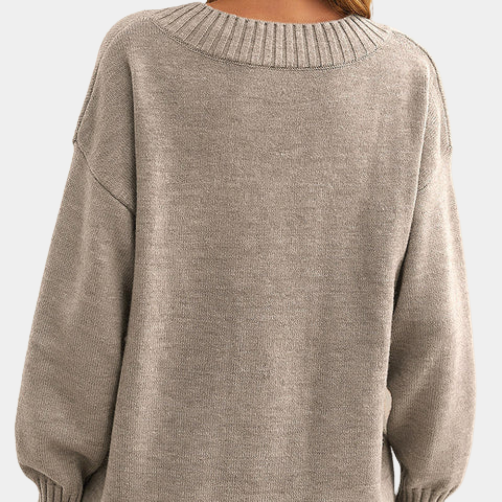 Rose | V-Neck Knit Sweater for Women