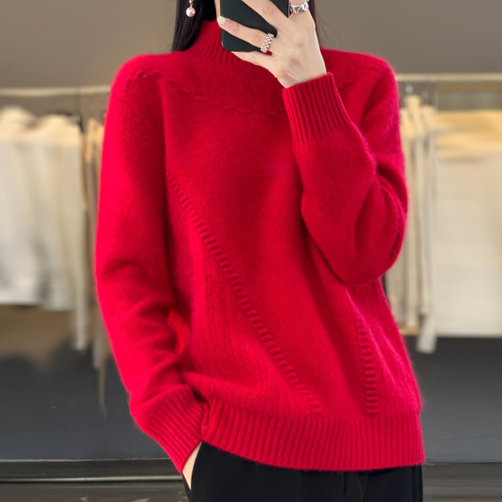 Saida | Textured Knit Sweater for Women