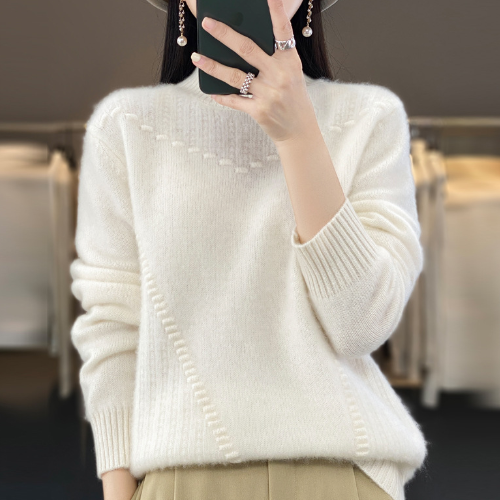 Saida | Textured Knit Sweater for Women