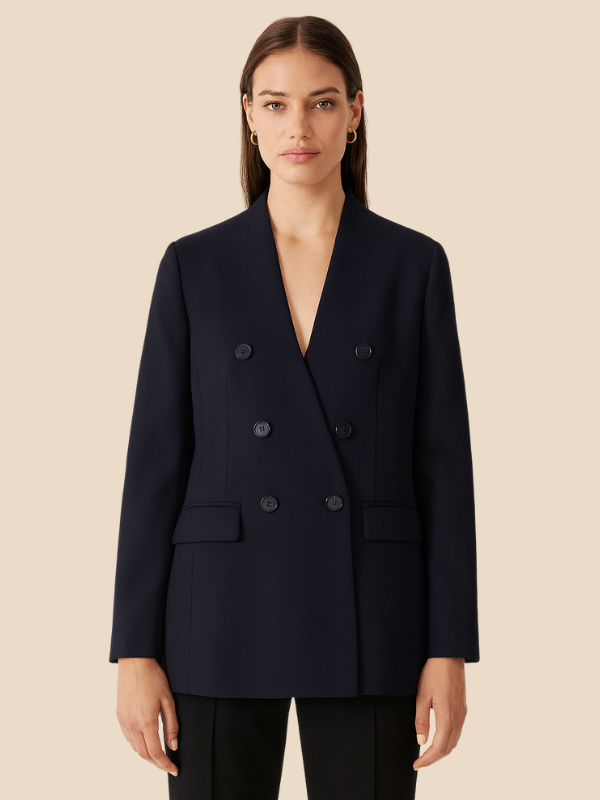 Catherine | Women’s Double-Breasted Blazer with Pockets