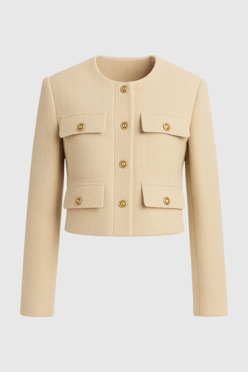 Champagne Winter Short Jacket for Women