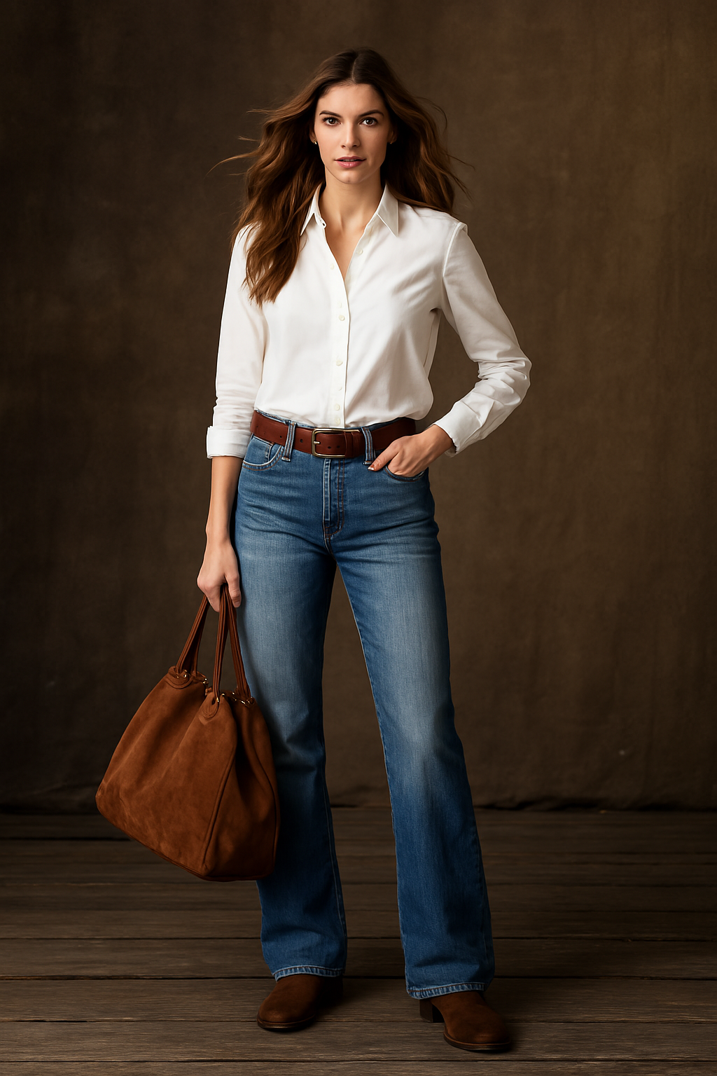 Maddison | Women's Retro Wide-Leg Jeans