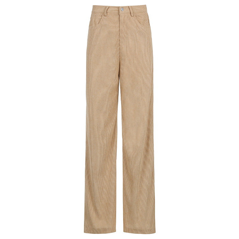 Regina | Women's Corduroy Wide-Leg Trousers