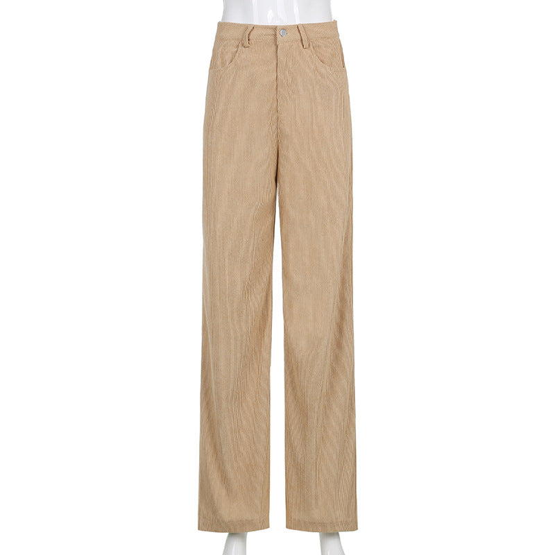 Regina | Women's Corduroy Wide-Leg Trousers