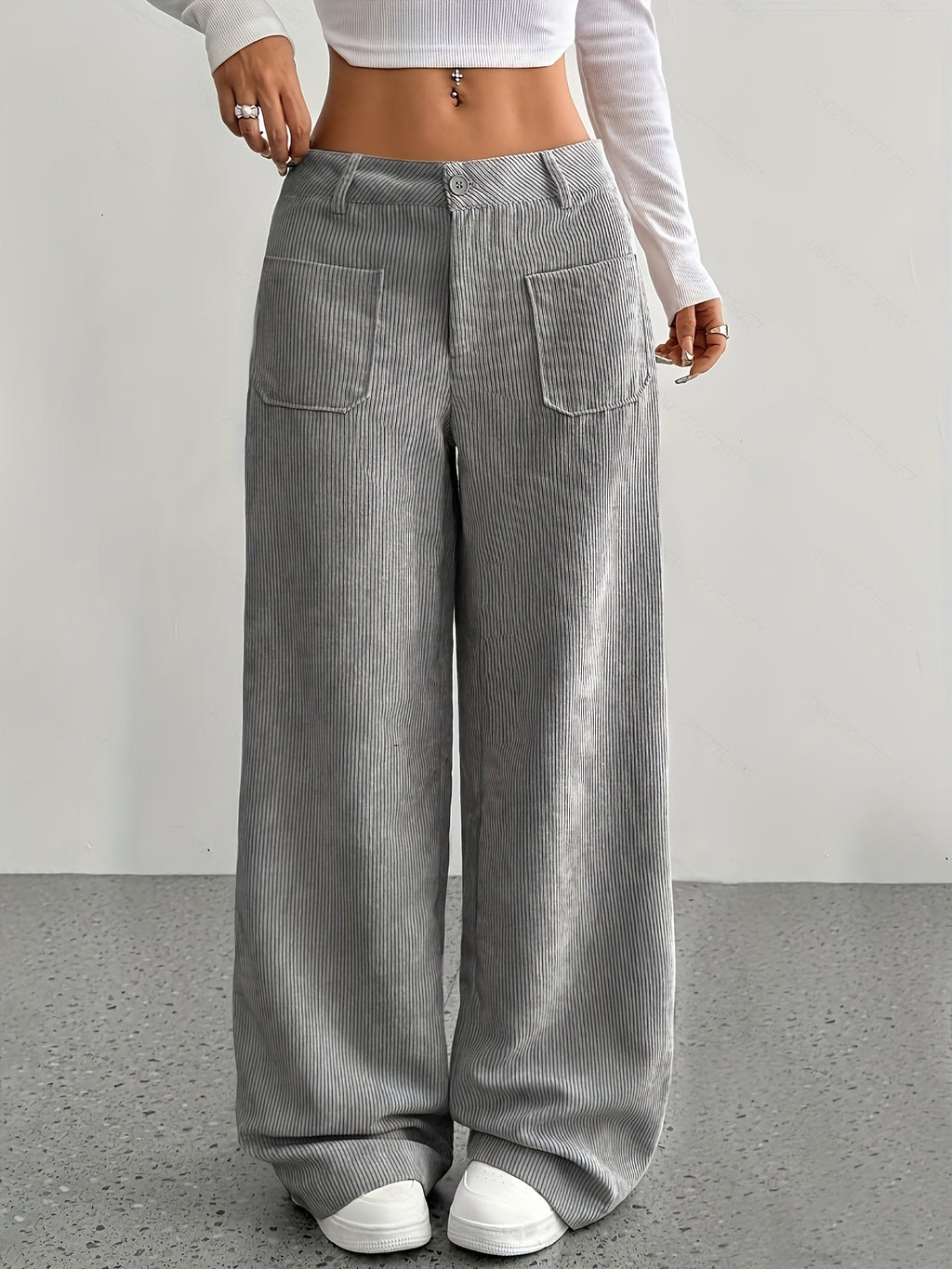 Maggie | Women's Corduroy Wide Leg Pants