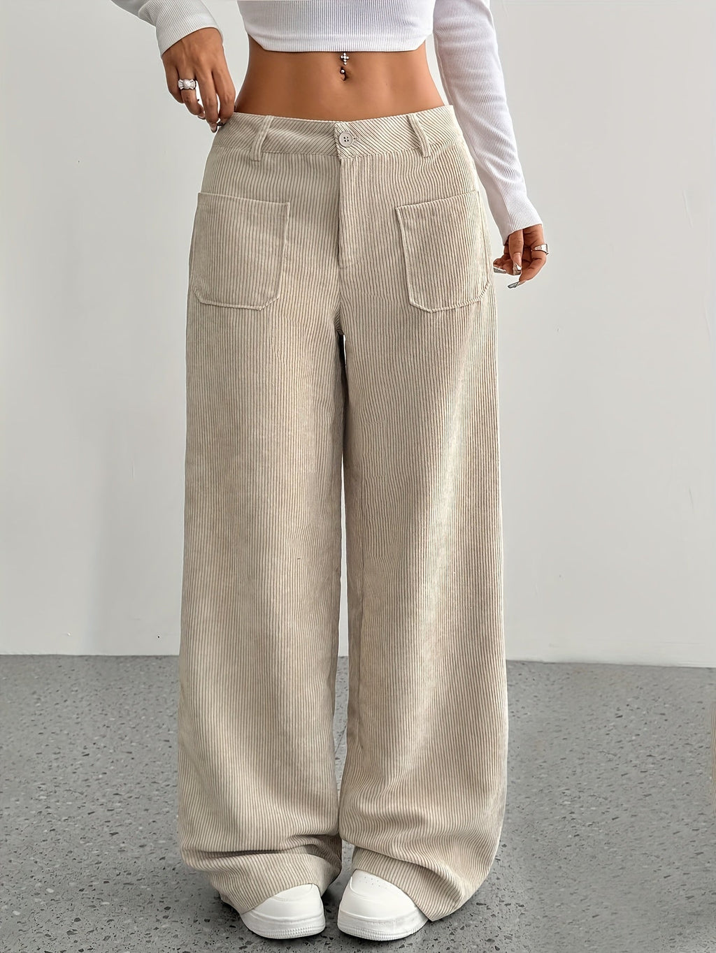 Maggie | Women's Corduroy Wide Leg Pants