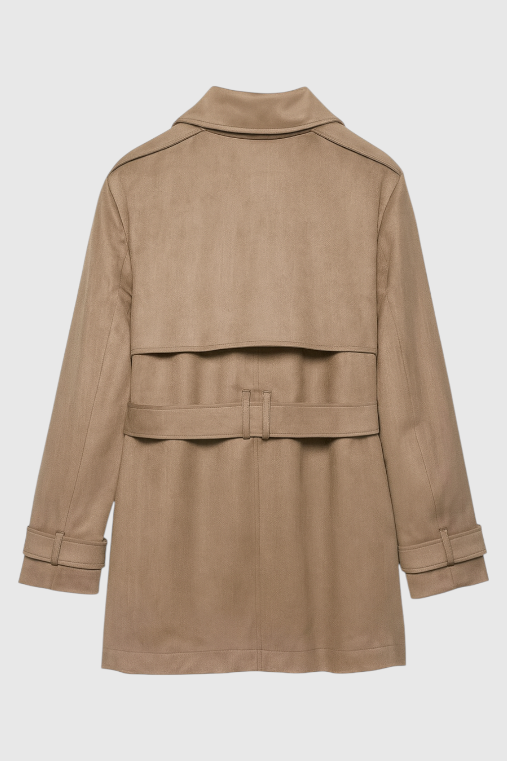 Women's Brown Coat With Belt