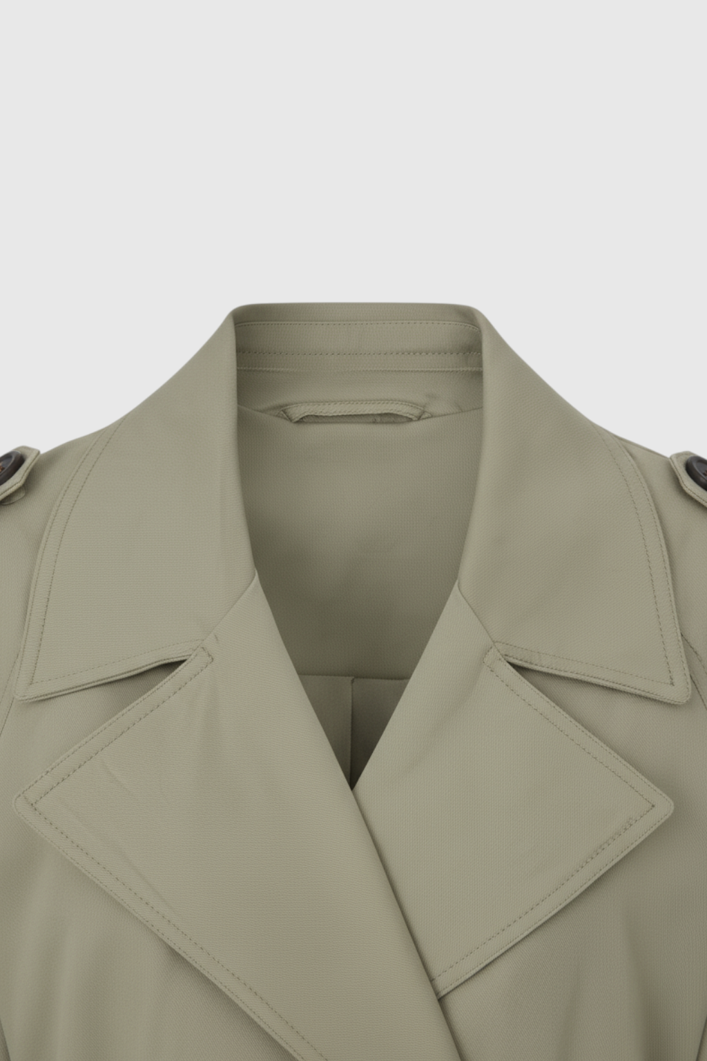 Women's Green Long Sleeve Coat