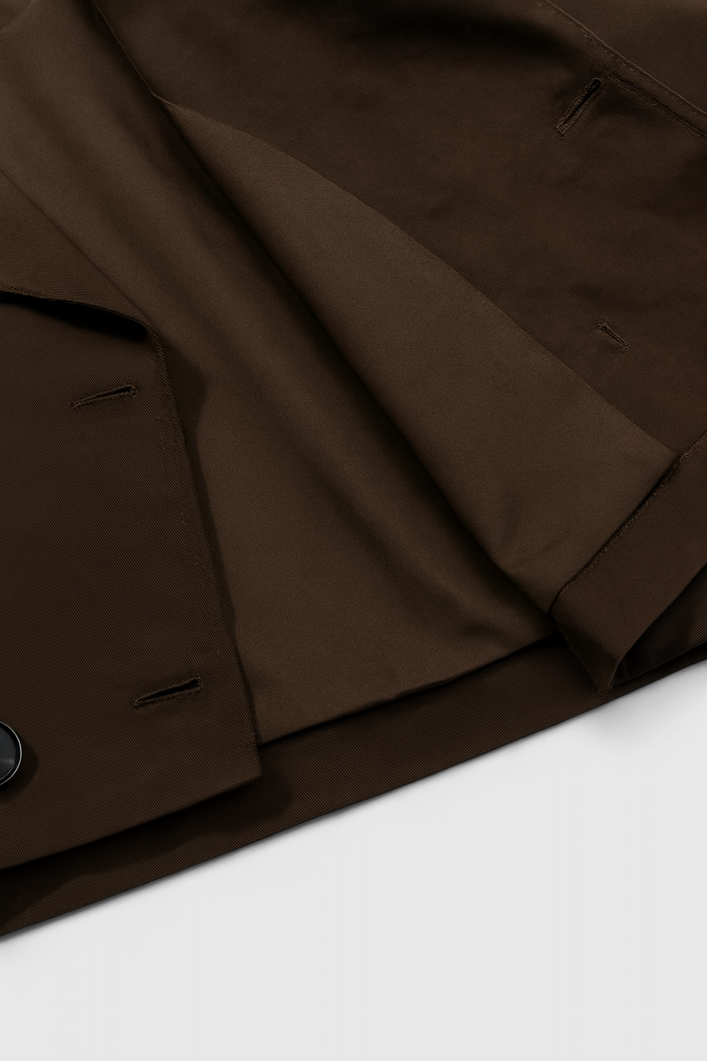 Women's Short Windbreaker Jacket - Brown