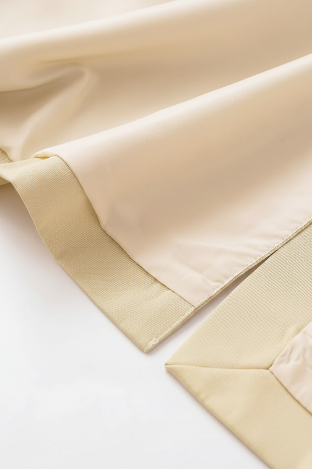 Women's Long Beige Trench Coat with Belt