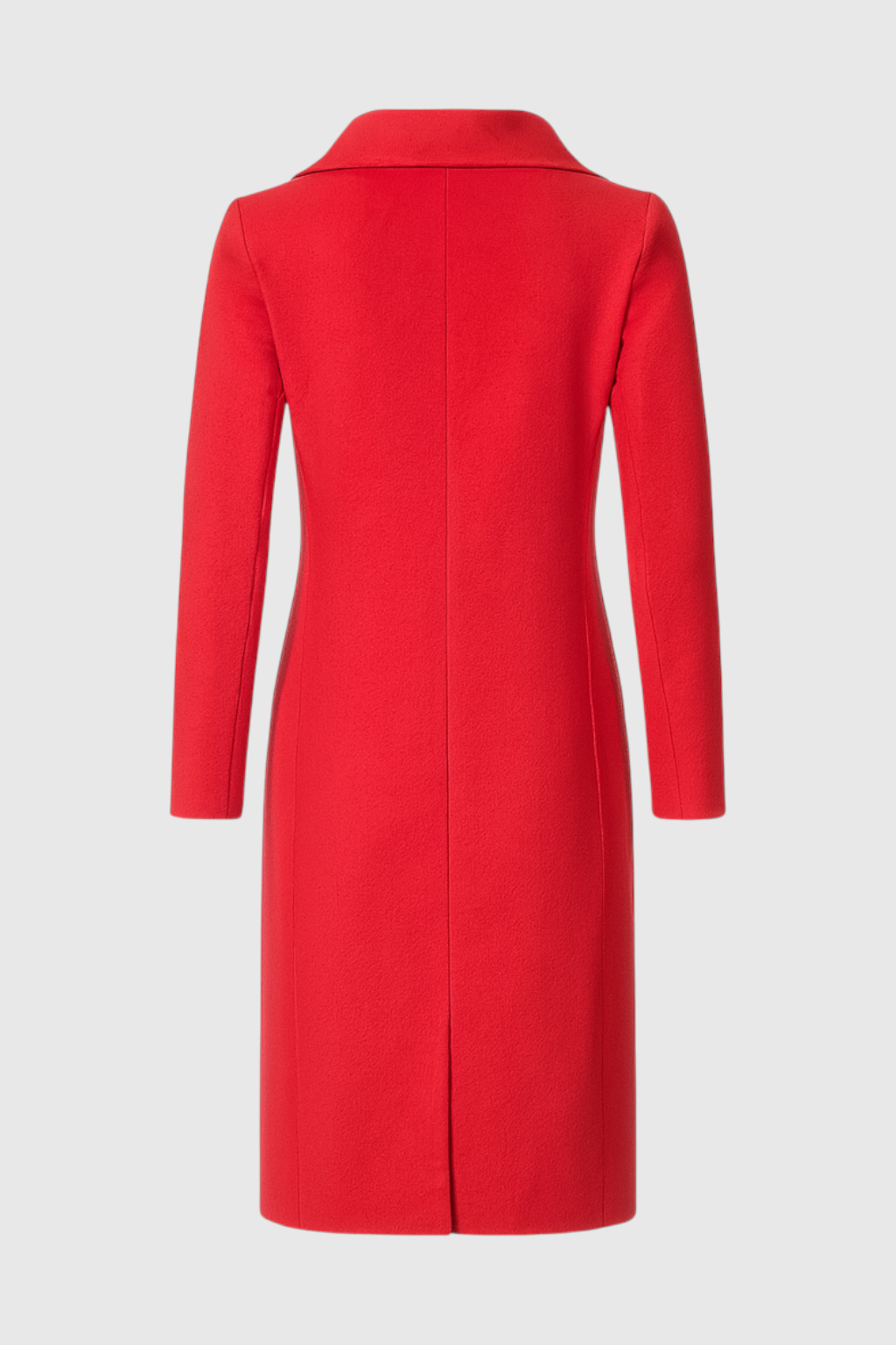 Ladies Long Red Coat