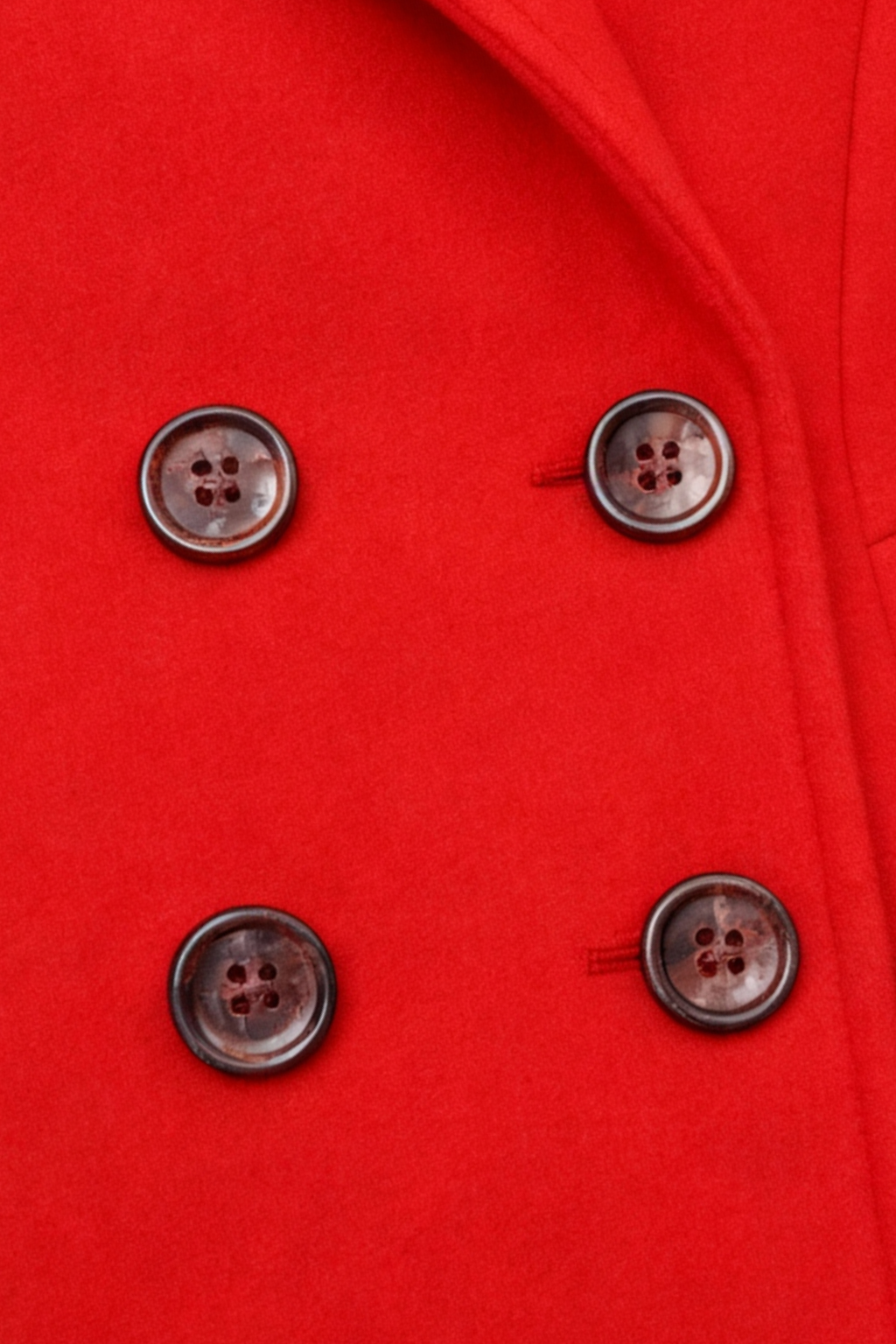 Ladies Long Red Coat