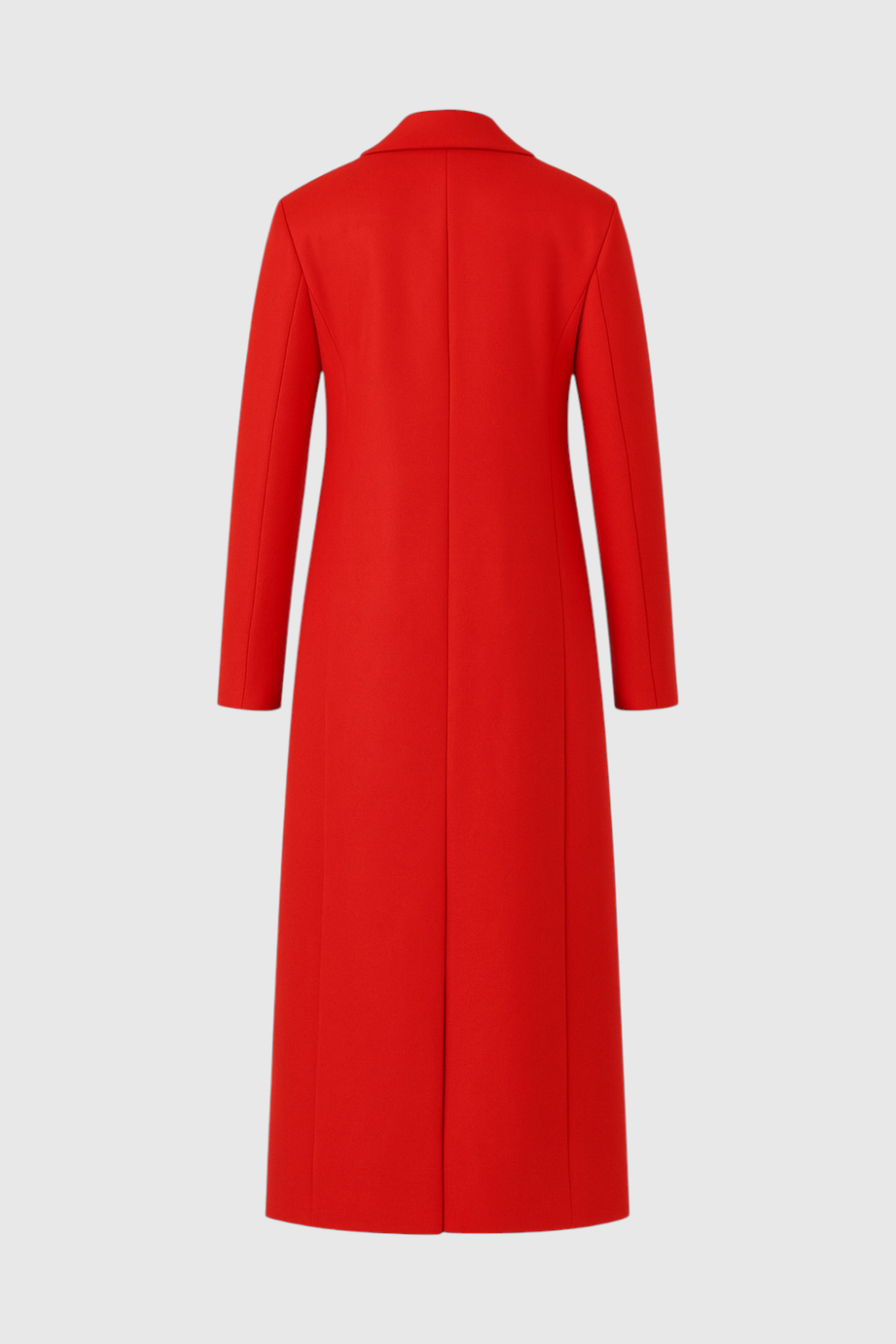 Women's Long Red Winter Coat