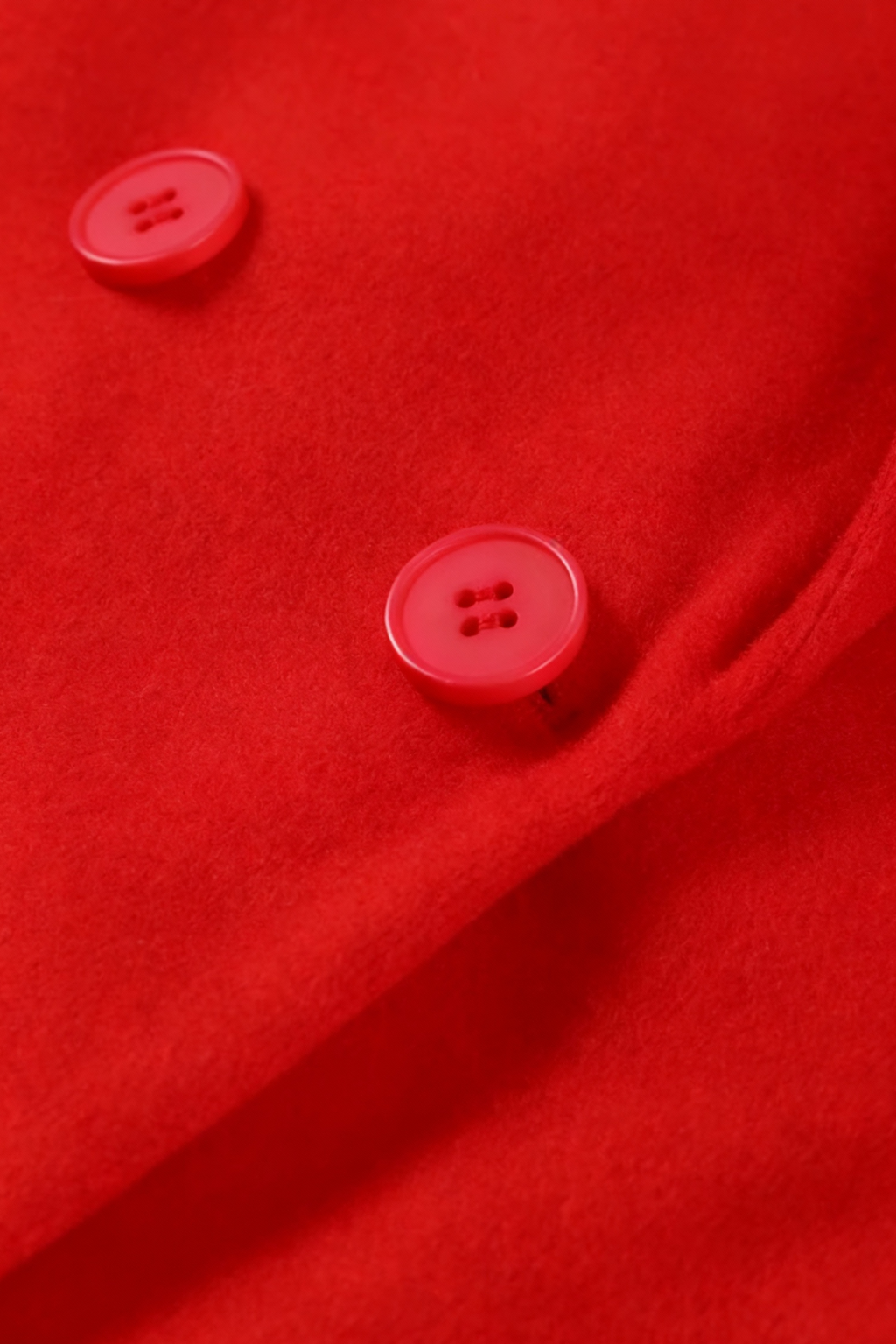 Women's Long Red Winter Coat