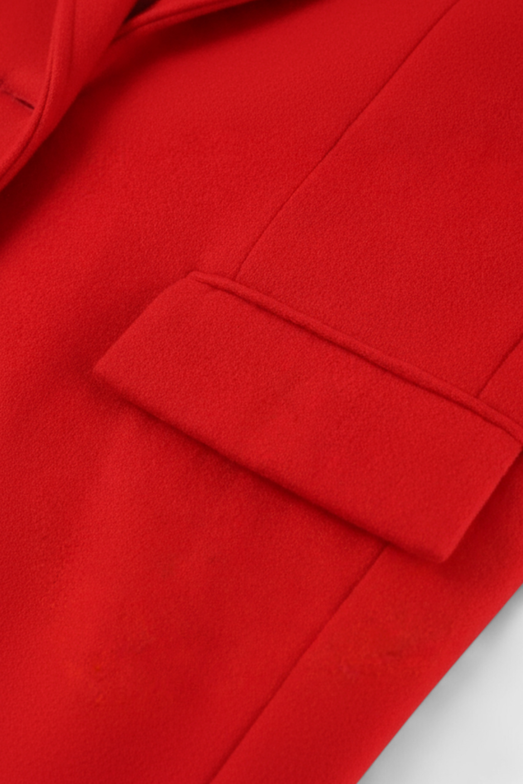 Women's Long Red Winter Coat