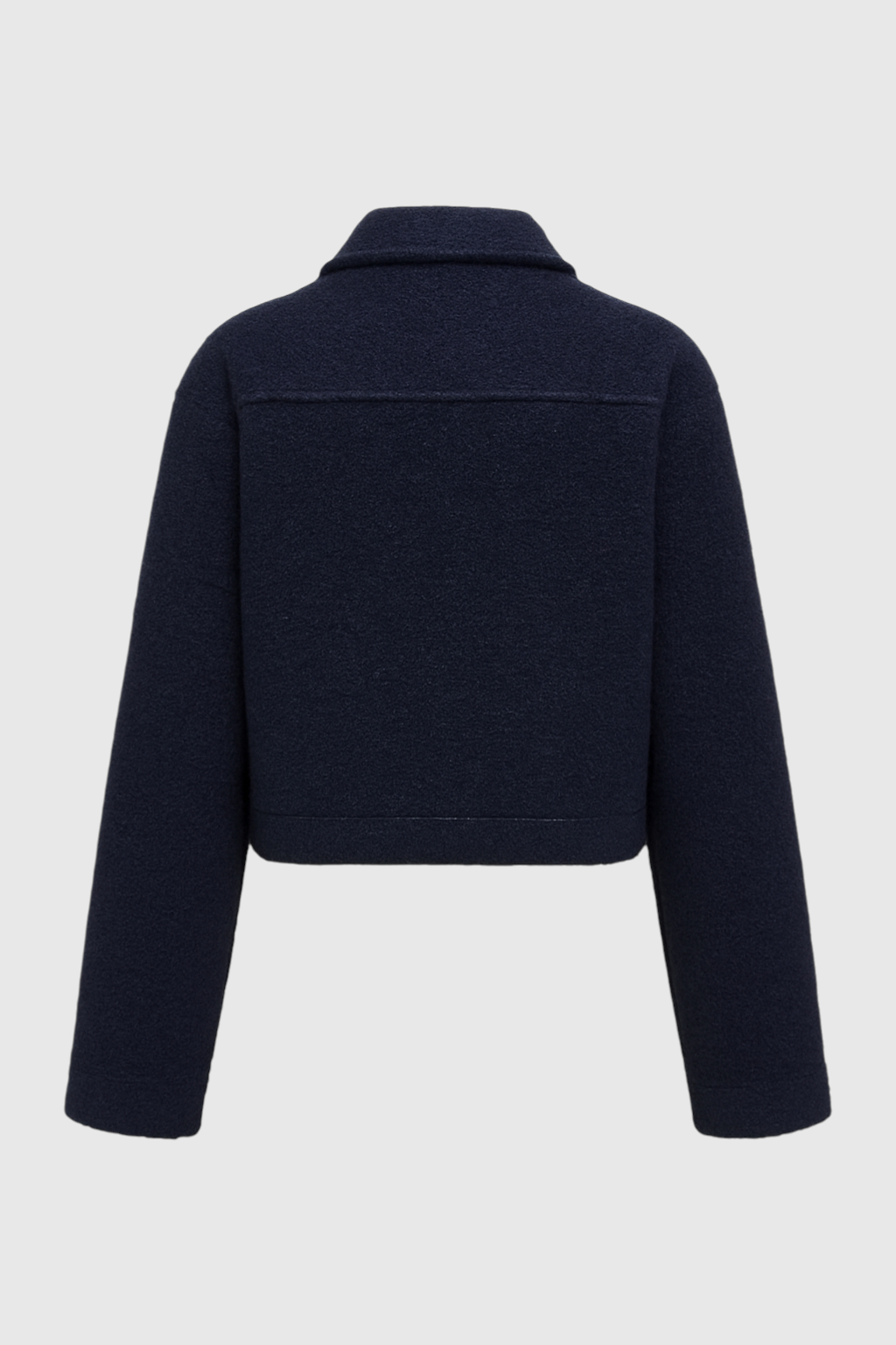 Women's Navy Blue Zip-Up Jacket