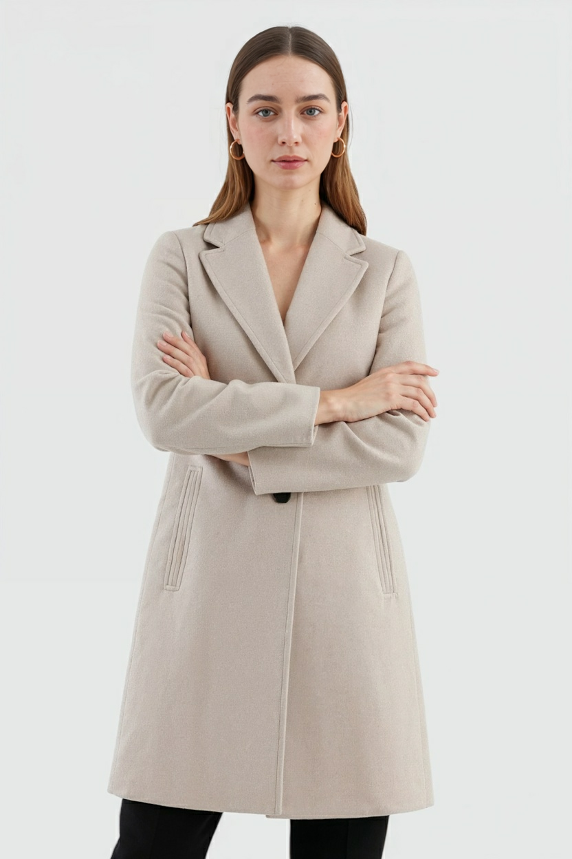 Ladies Vintage Elegant Khaki Jacket