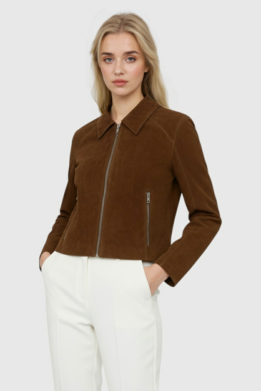 Women's Vintage Suede Short Jacket