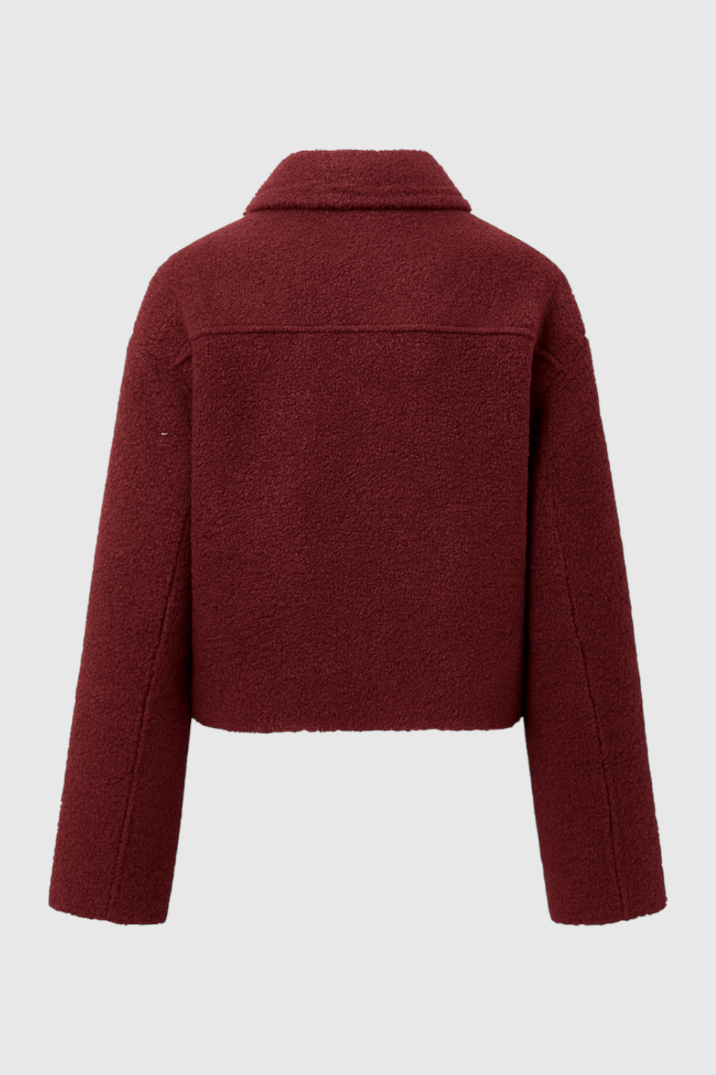 Women's Wine Red Zip Jacket