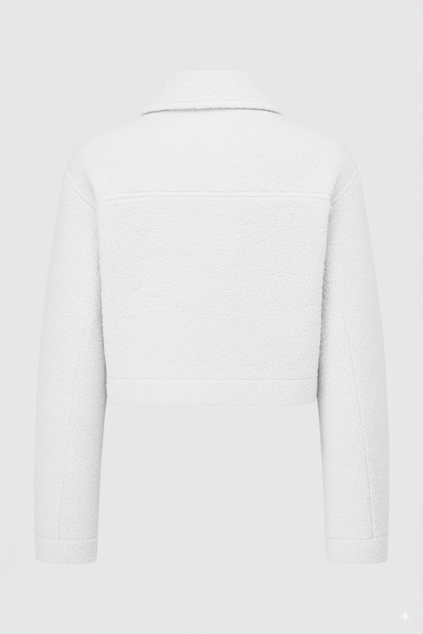 Women's White Zip Jacket