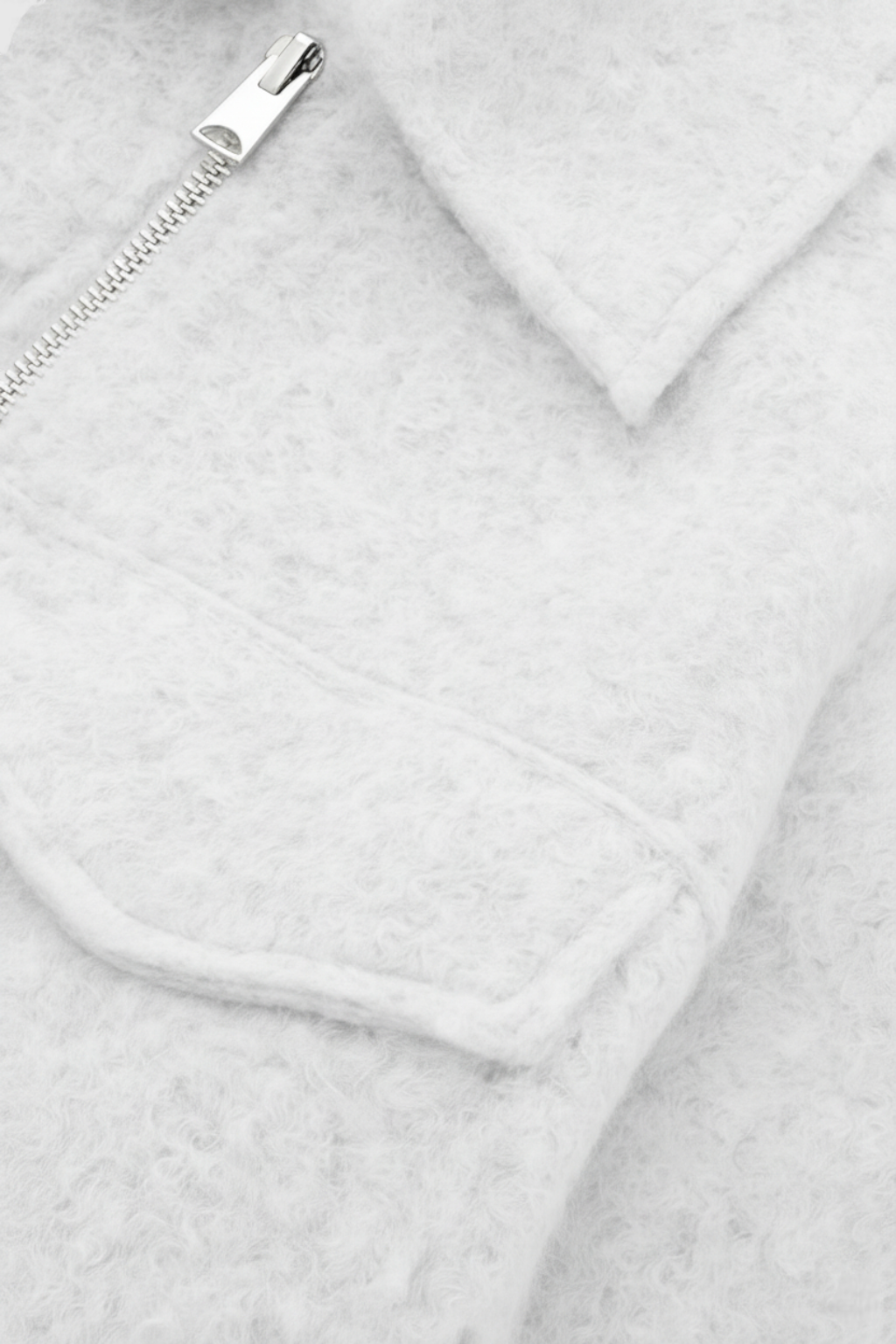 Women's White Zip Jacket