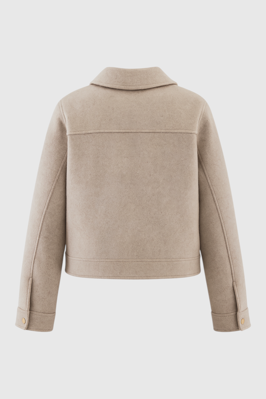 Women's Soft Zip Jacket - Beige