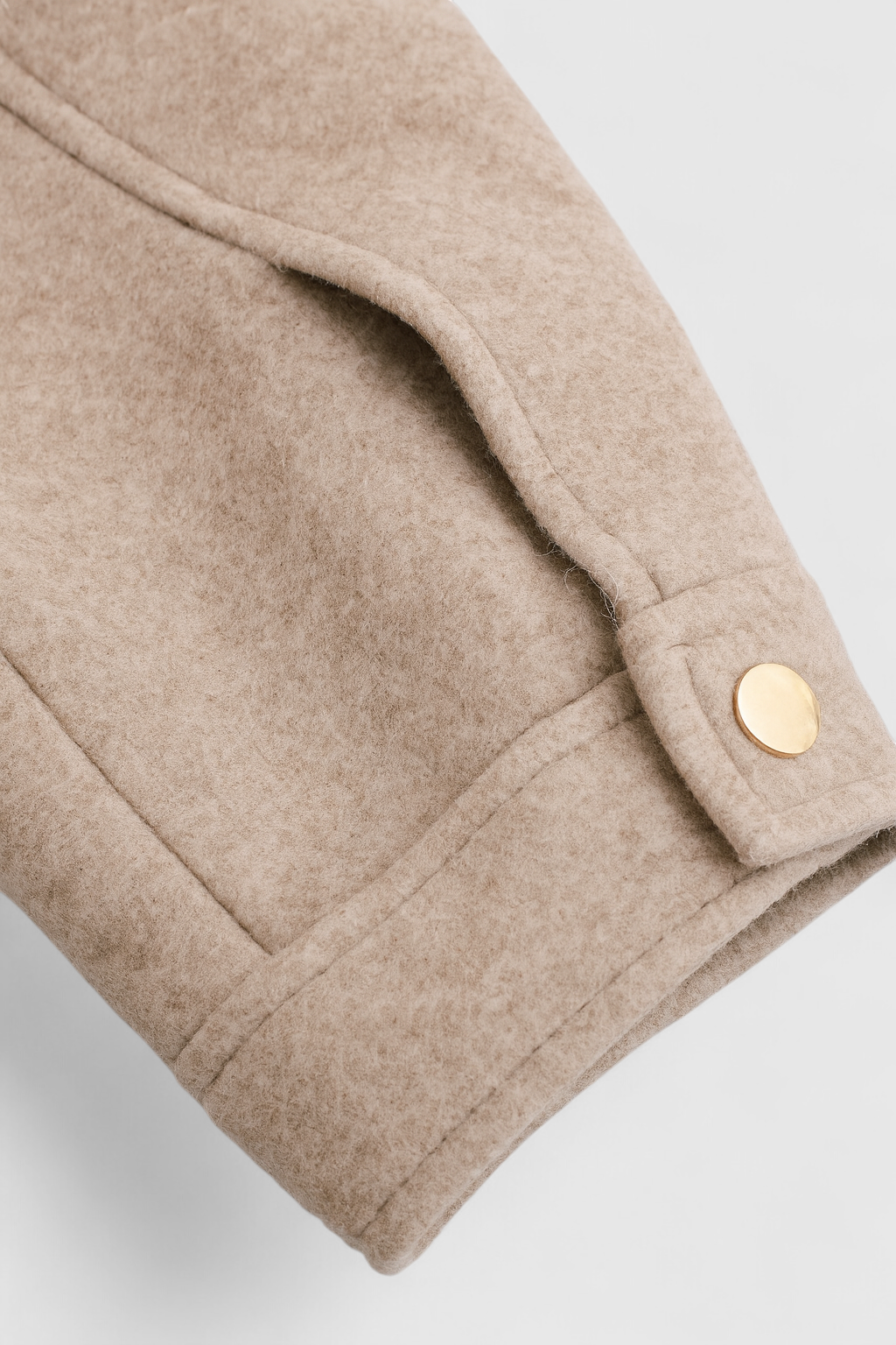 Women's Soft Zip Jacket - Beige