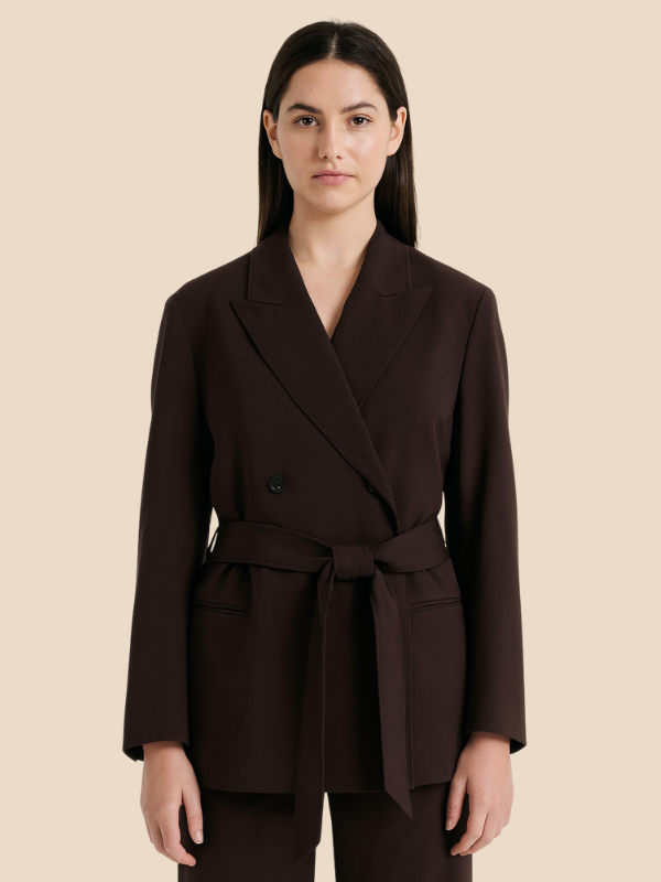 Denise | Women’s Double-Breasted Blazer with Belt