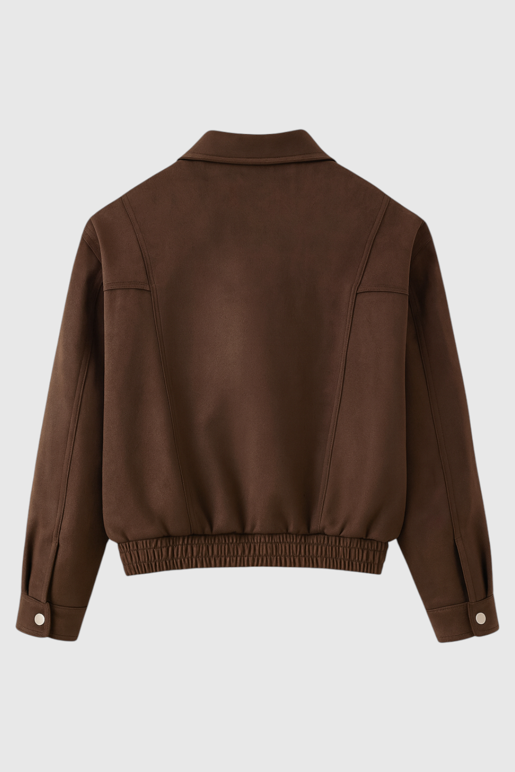 Dark Brown Bomber Jacket for Women