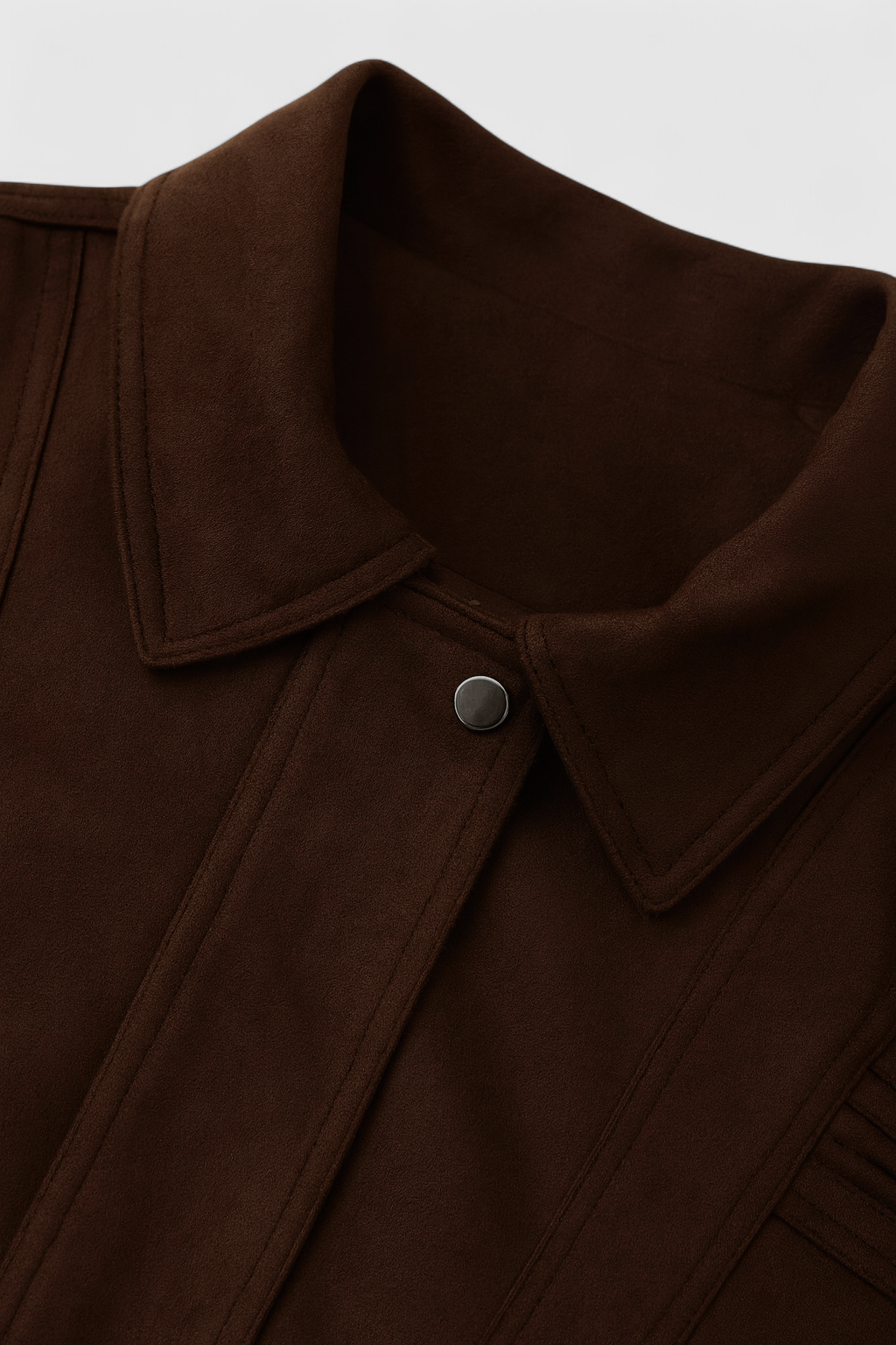 Dark Brown Bomber Jacket for Women