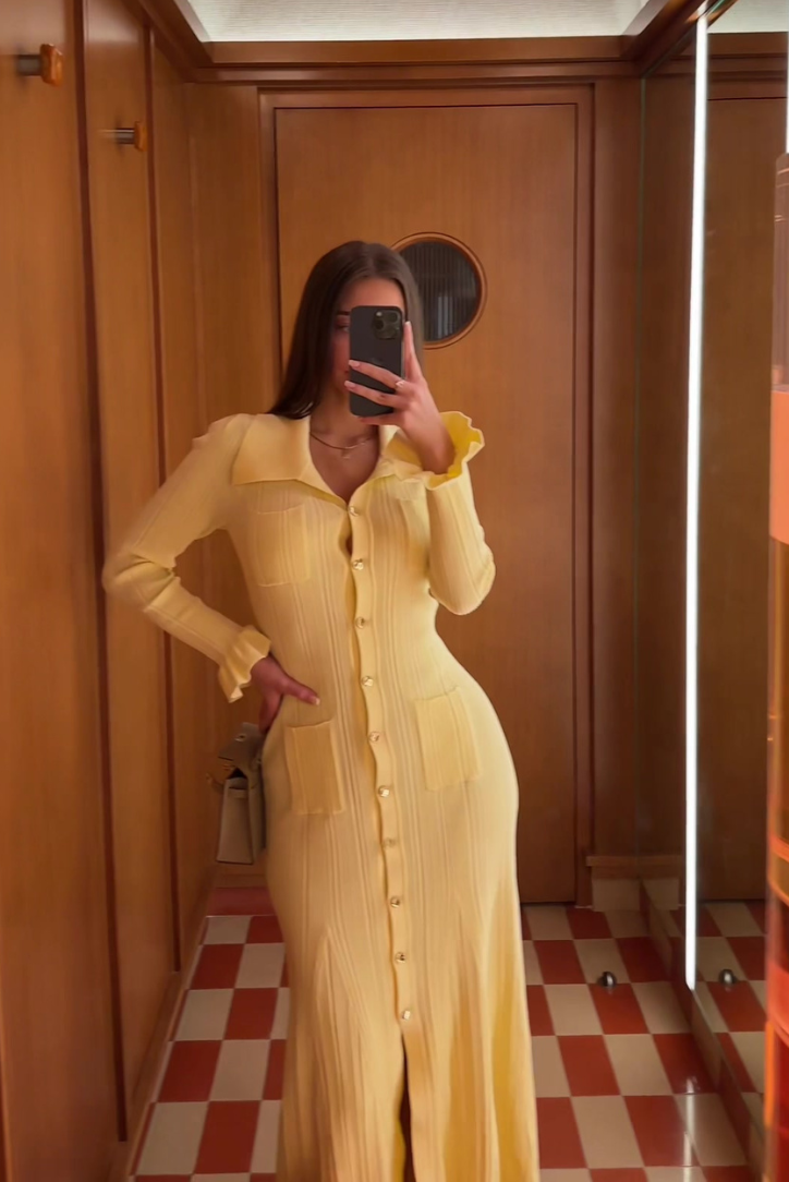 Ariana | Women's Casual Knit Maxi Dress