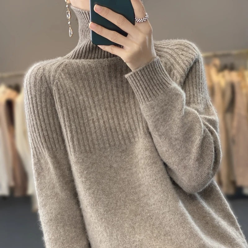 Edita - Women's Turtleneck Sweater