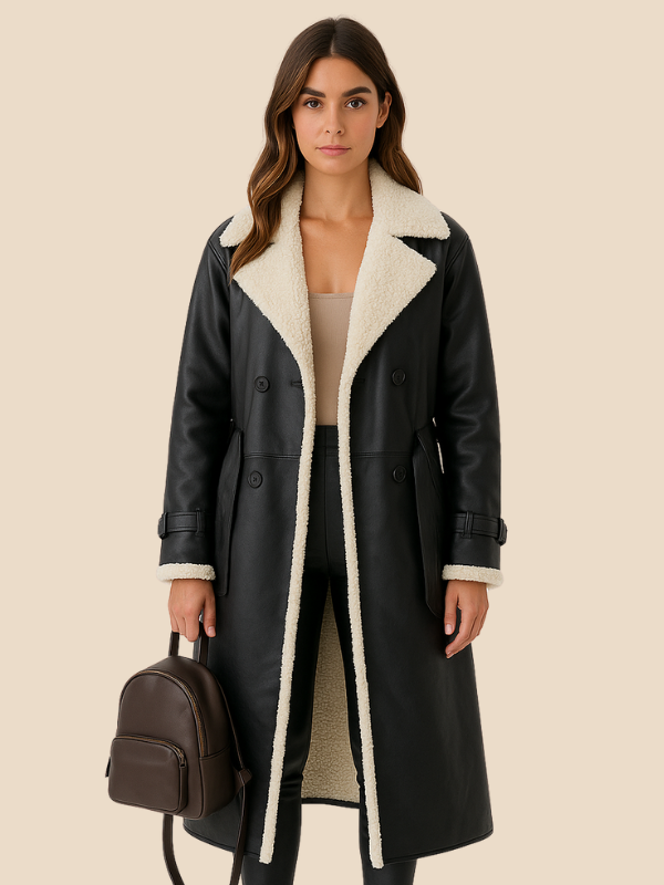 Elisia | Women's Long Faux Shearling Coat