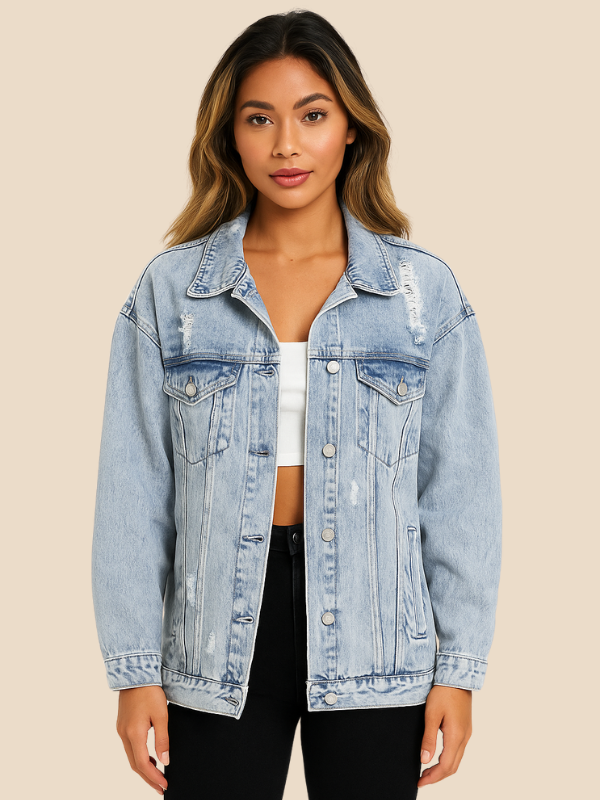 Lina | Women's Casual Oversized Denim Jacket