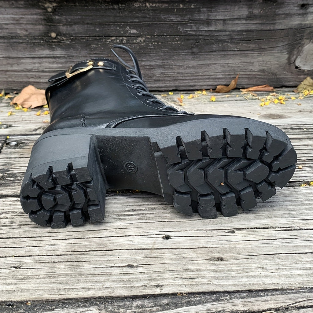 Ankle Boot – Round Toe & Zipper For Stability While Walking