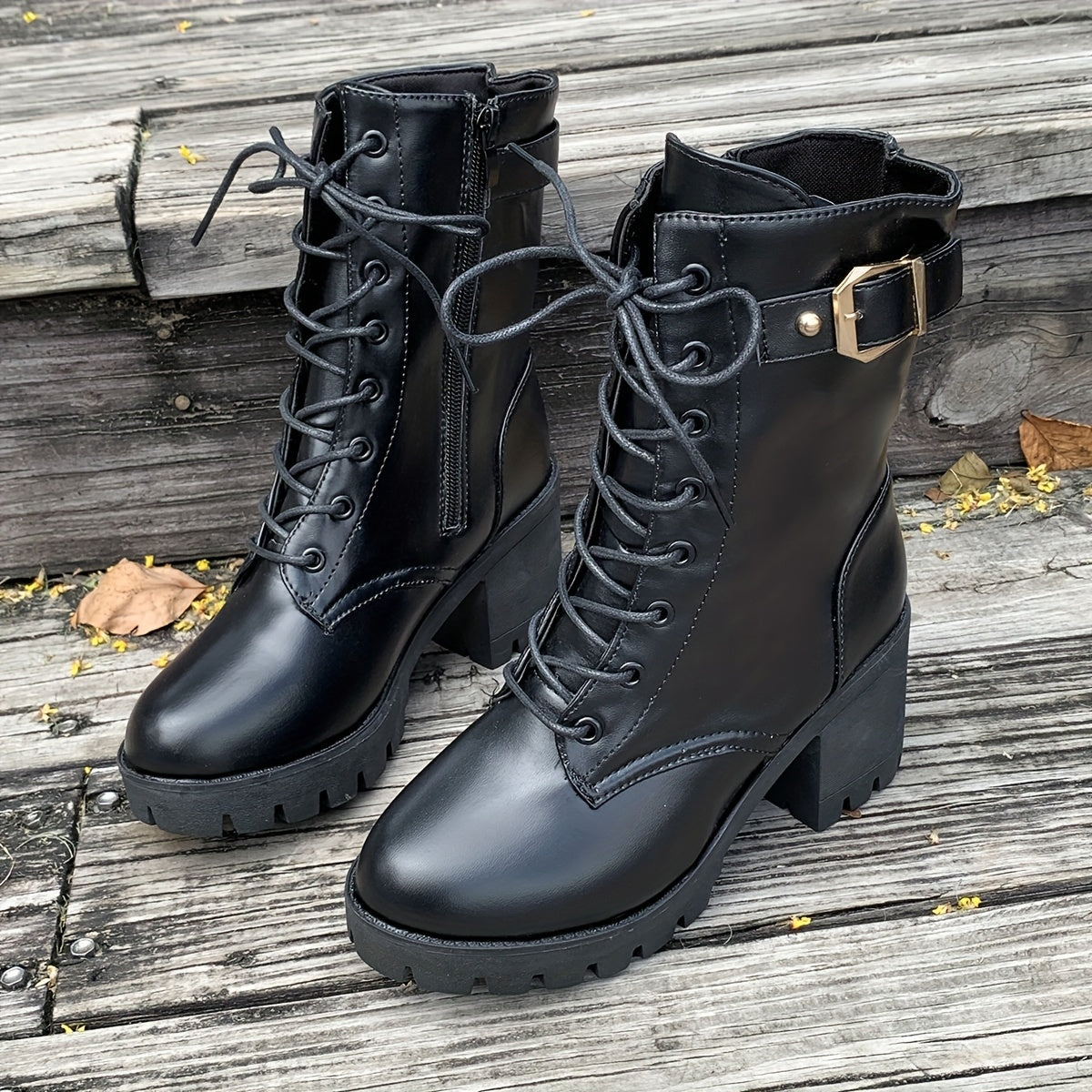 Ankle Boot – Round Toe & Zipper For Stability While Walking