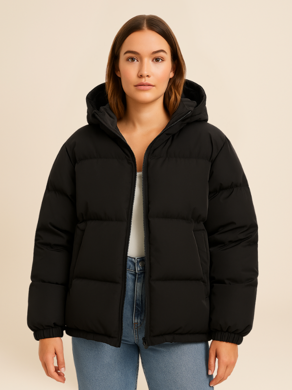Frankie | Classic Winter Down Jacket with Hood for Women