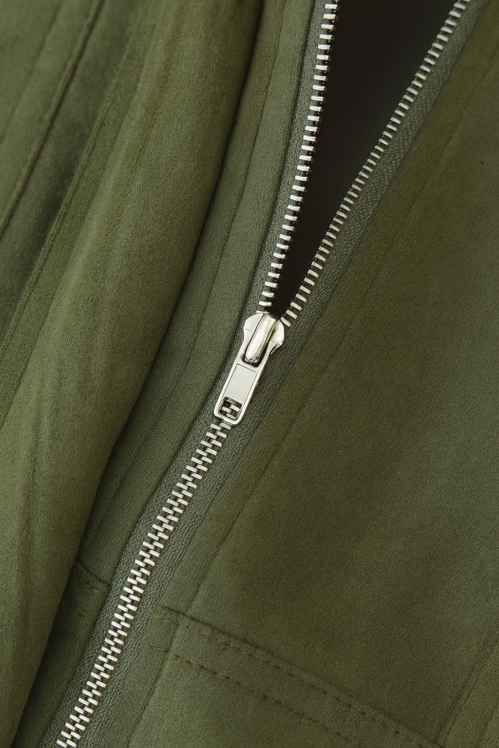 Green Bomber Jacket for Women